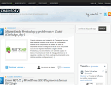 Tablet Screenshot of blog.chainsdev.com